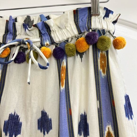 NWT Anthropologie Ollari Pom Pom Wide-Leg Pants - Picture 7 of 11